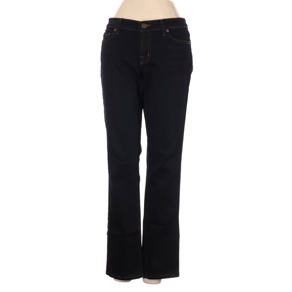 J Brand Jeans Black Boot Leg Cut Mid Rise Waist Size 27 #433
